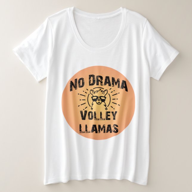 Pas de T-shirt Drama Volley Llamas Plus (Design devant)