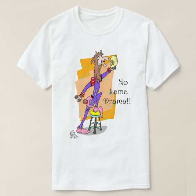 Pas de T-shirt lama drama (Design devant)