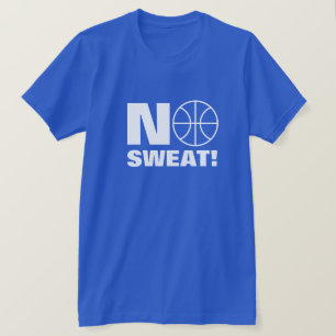 Pas de t-shirt sport sueur pour joueur de basket