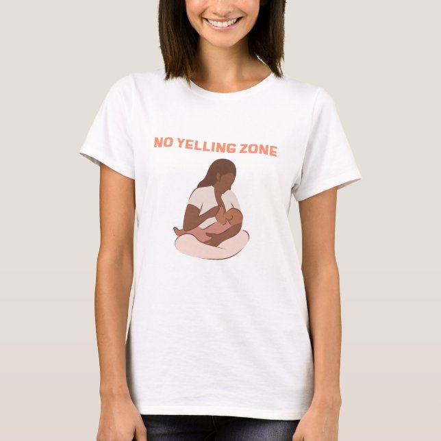 Pas de zone de hurlement Superbe T-shirt Parenting (Devant)
