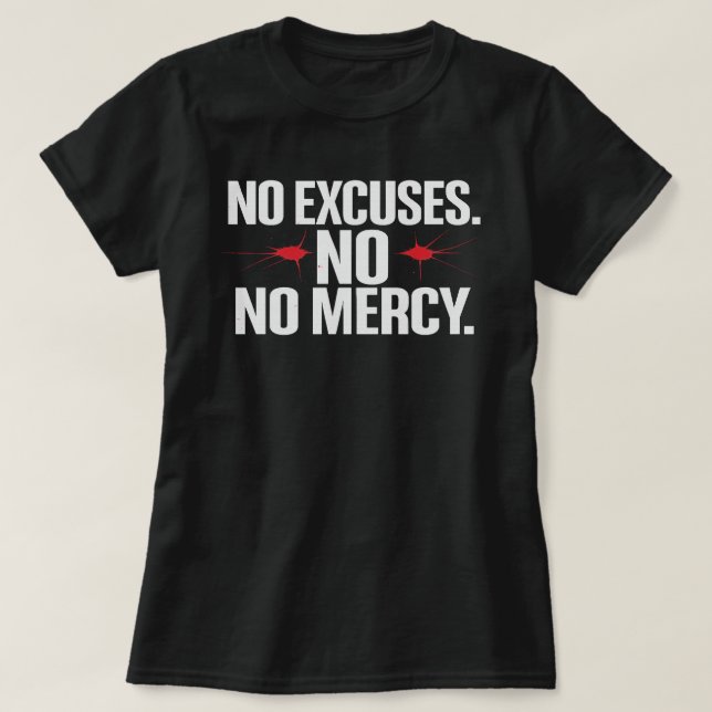 Pas D'Excuse Non Merci - T-Shirt De Salle De Sport (Design devant)