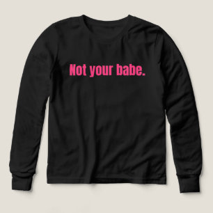 Pas le vôtre. Jamais. Point.