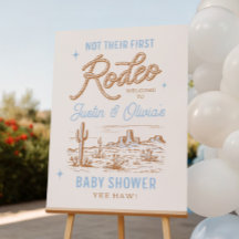 Pas leur première Affiche de bienvenue Rodeo