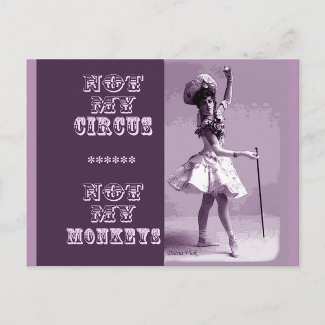 Pas ma carte postale Circus (Devant)