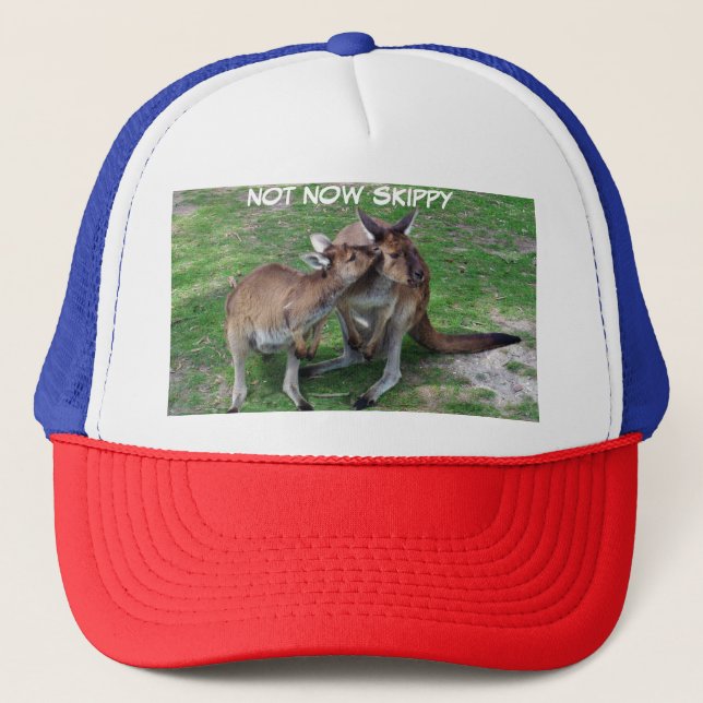 Pas maintenant Skippy Trucker Casquette (Devant)