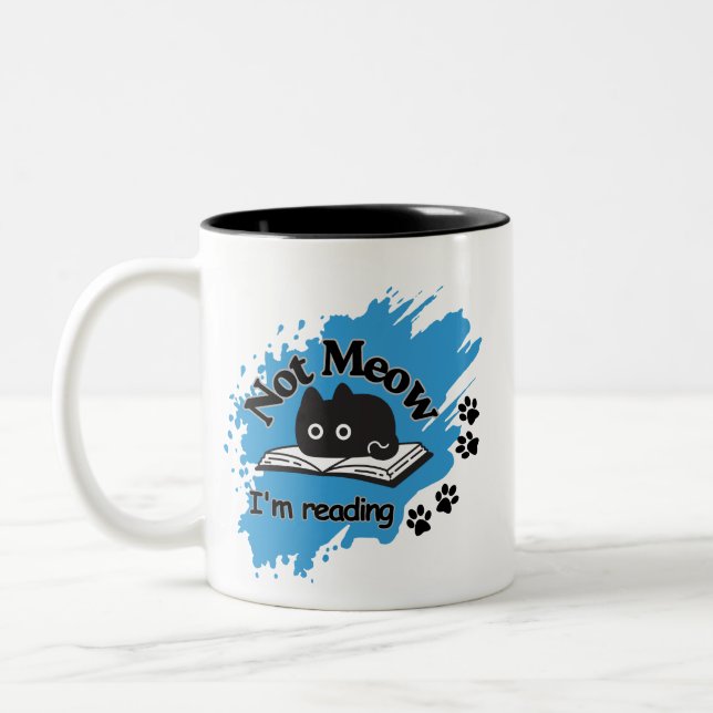 Pas mien Je lis des citations drôles Mug (Gauche)