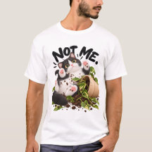 Pas moi ! T-shirt drôle de chat smoking