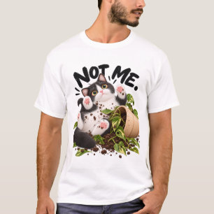 Pas moi ! T-shirt drôle de chat smoking