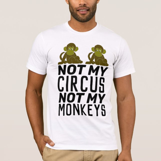 PAS MON CIRCUS PAS MES T-shirts SINGES (Devant)