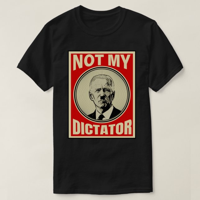 Pas mon dictateur anti-Biden Essential T-Shirt (Design devant)