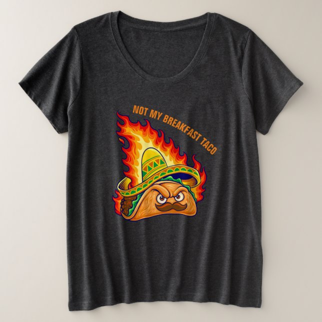 Pas Mon Petit-Déjeuner T-shirt Taco Plus (Design devant)