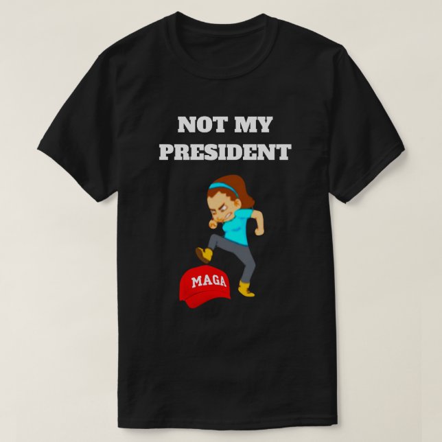 Pas mon président T-shirt (Design devant)
