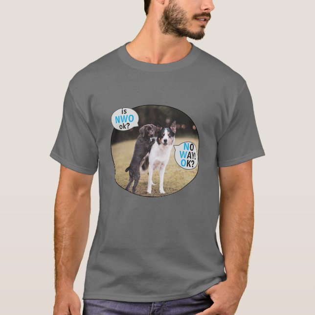 Pas question ! D'accord ? - T-shirt bleu (foncé) (Devant)
