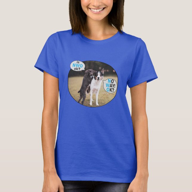 Pas question ! D'accord ? - T-shirt bleu (foncé) (Devant)