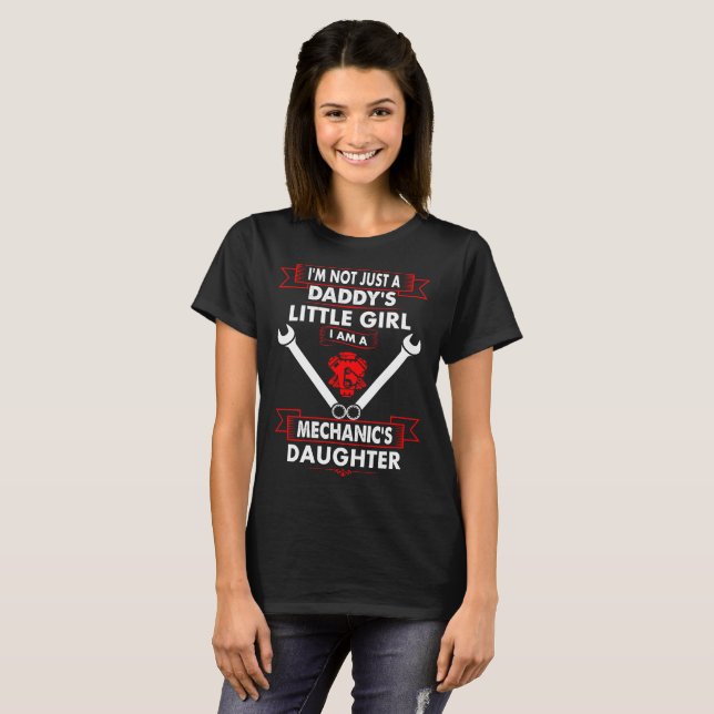 Pas T-shirt de fille de mécanique de petite fille (Devant entier)