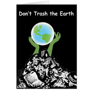 Pas trash la carte de la terre