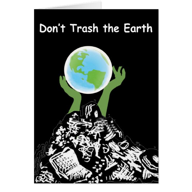 Pas trash la carte de la terre (Devant)
