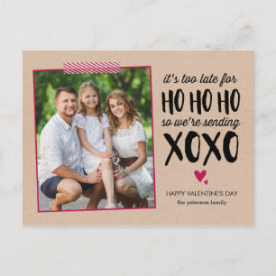 Pas trop tard pour la carte postale Saint Valentin