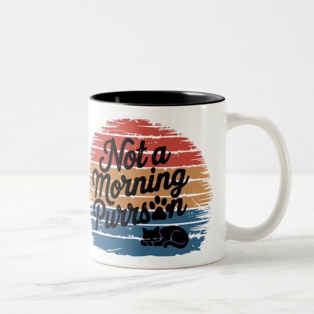 Pas un matin Purson drôle de chatte Mug (Droit)