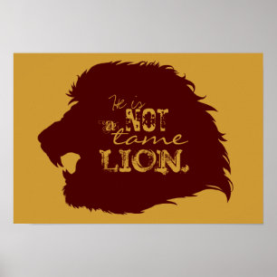 Pas une affiche docile de lion