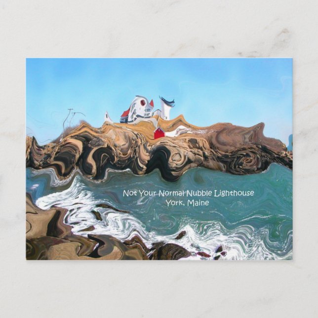 Pas votre carte postale habituelle Nubble Lighthou (Devant)
