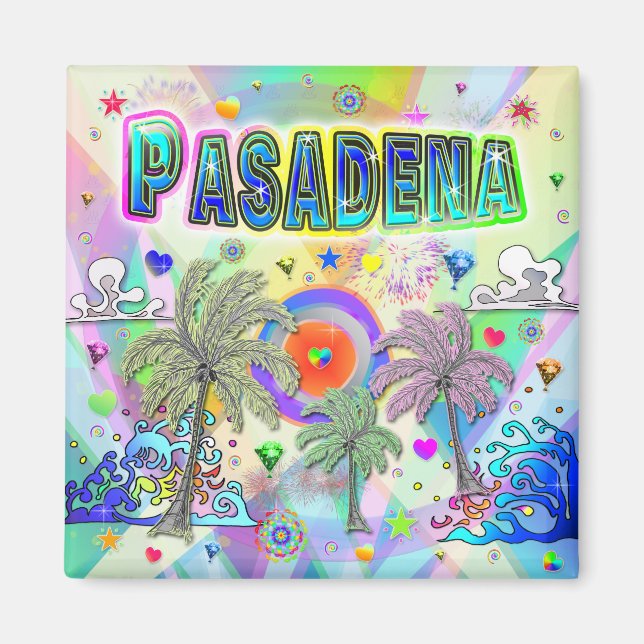 Pasadena Deep Dream Magnet (Devant)