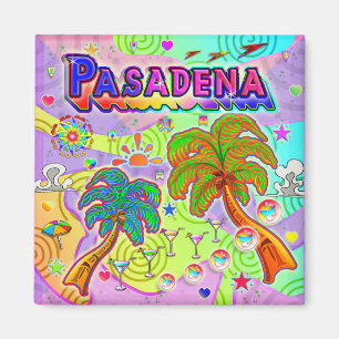 Pasadena Vacances Magnet cible