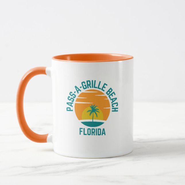 Pass-A-Grille Beach Floride Café Mug (Gauche)