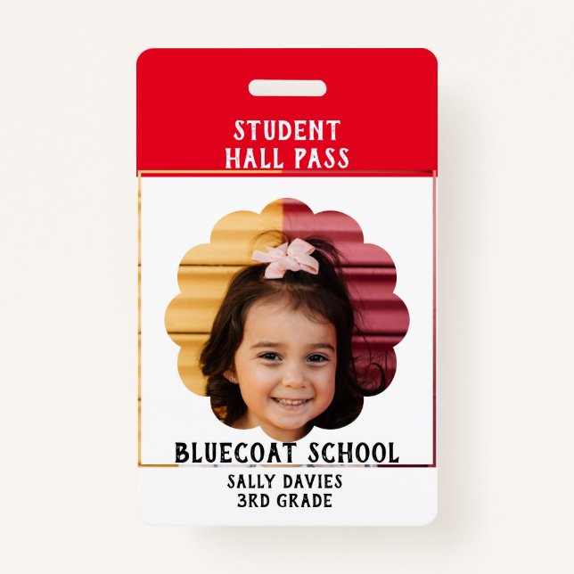 pass école de toilette scolaire Badge (Devant)
