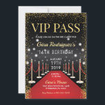Pass VIP pour invitation avec tapis rouge<br><div class="desc">Donnez à vos invités ce laissez-passer VIP! Cette invitation Hollywood informe les invités qu'ils sont sur le point de se pavaner sur le tapis rouge! Parfait pour n'importe quelle occasion (sauf enterrement).</div>