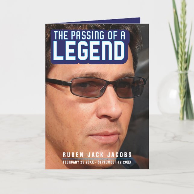 Passage d'une légende Programme de services funéra (Devant)