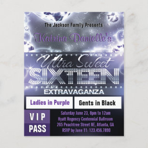 Passage VIP Sweet sixteen brillant diamant [violet
