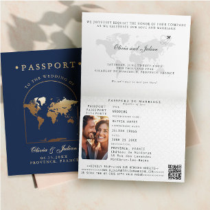 Passeport Carte Bohème Arches Marine Mariage Desti