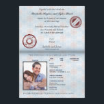 Passeport de France (NON VERROUILLÉ) Faire-part de<br><div class="desc">Cette invitation est faite pour ressembler à un passeport ouvert !</div>