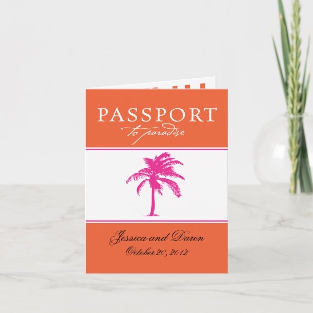Passeport de mariage Invitation au Mexique (Devant)