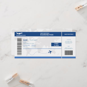 Passeport drôle, carte d'embarquement 9e anniversa