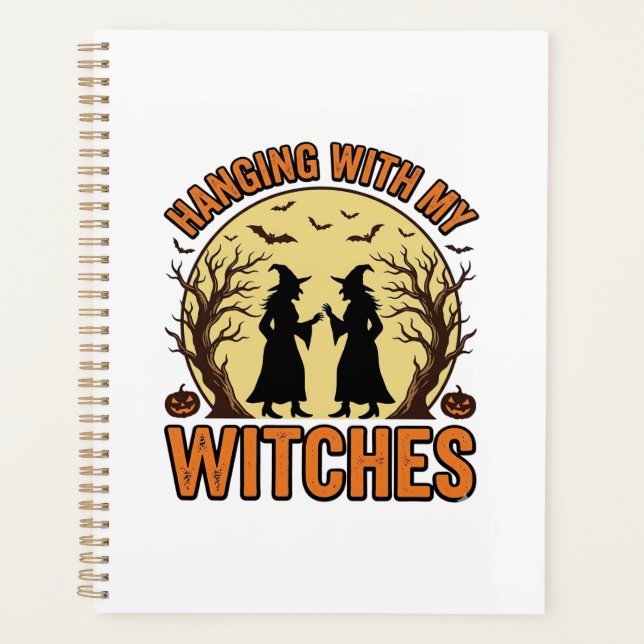 Passer du temps avec mes sorcières design Hallowee (Devant)