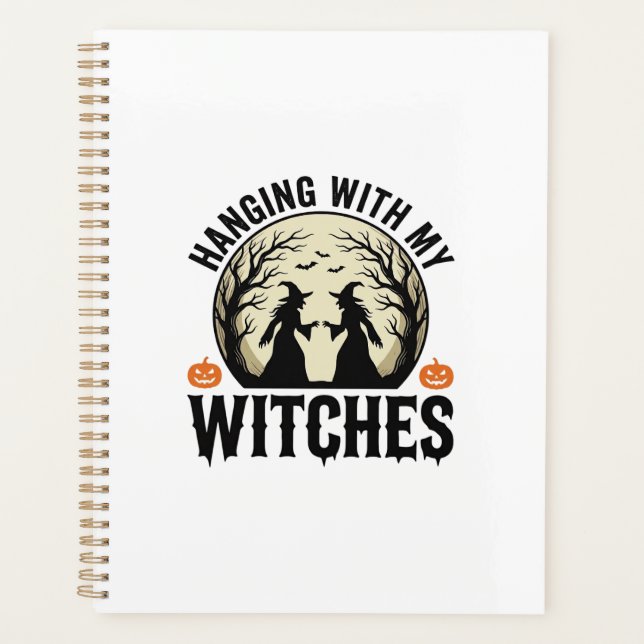 Passer du temps avec mes sorcières design Hallowee (Devant)