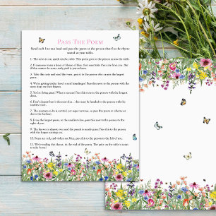 Passer Le Poème   Baby shower Fleur sauvage d'été