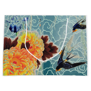 PASSER Sac cadeau FLEURS JAPONAISES