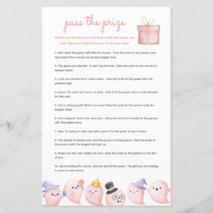 Passez le jeu Baby shower Prix - Pink Ghost Boo