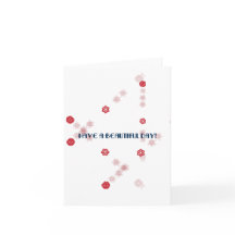 Passez une belle journée, carte en pensant à vous