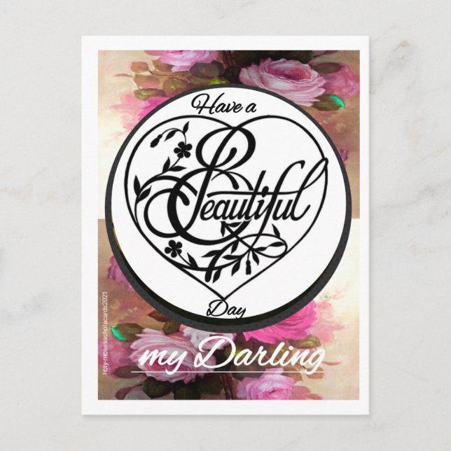 Passez une 'Belle' Journée Carte Postale Dessinée  (Devant)