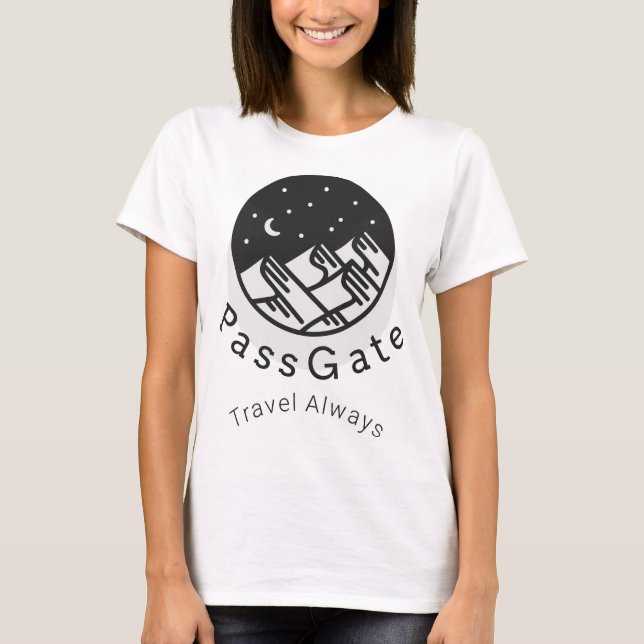 PassGate Travel Toujours T-shirt blanc féminin (Devant)