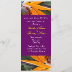 Passion au Paradis Mariage tropical Invitations