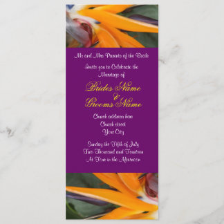 Passion au Paradis Mariage tropical Invitations