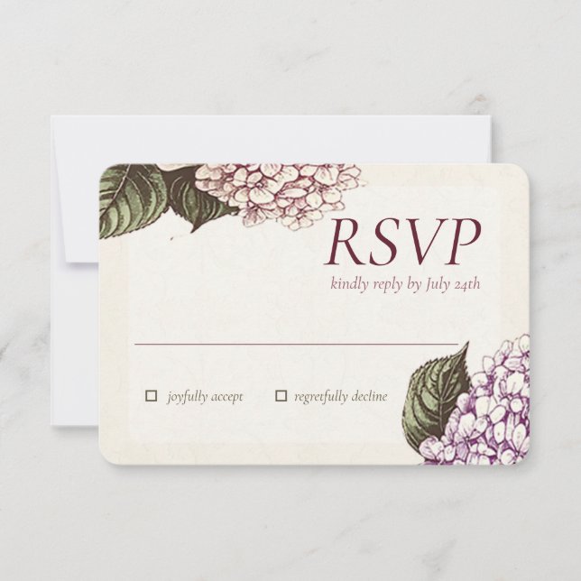 PASSION | Carte de réponse RSVP de mariage (Devant)