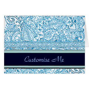 Passion de Paisley - bleu (henné)