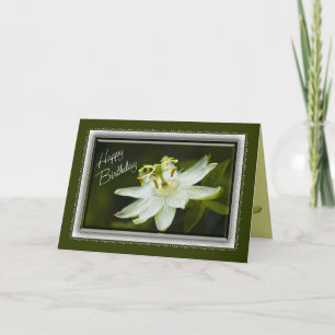 Passion Flower Carte d'anniversaire