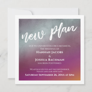 Passion Fruit Nouveau plan Carte Mariage reportée